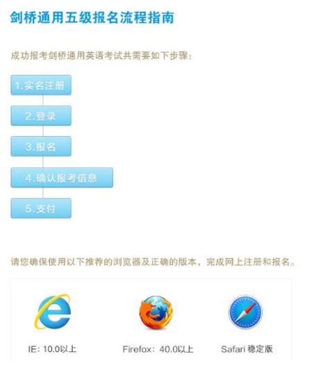 2019年KET/PET网上报考流程官方示意图-松江托班网